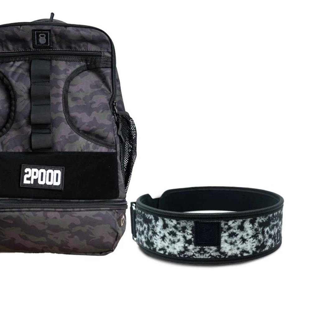 2POOD 3" PETITE MIDNIGHT TIE DYE WEIGHTLIFTING BELT